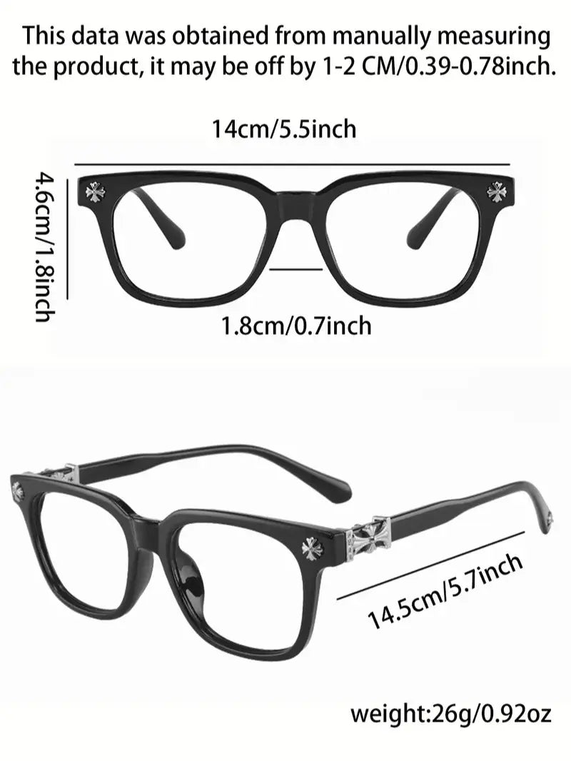 Metal Square Blue Light Blocking Glasses 👓✨