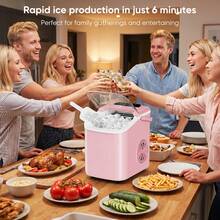 Portable Ice Maker with Scoop & Basket