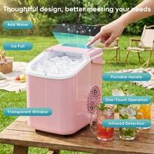 Portable Ice Maker with Scoop & Basket