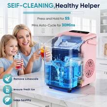 Portable Ice Maker with Scoop & Basket